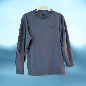 Maui and Sons Logo Slate Blue Tee size medium
